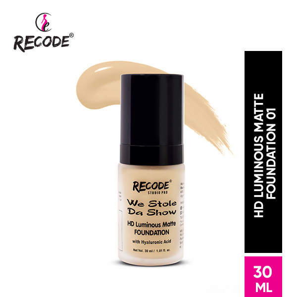 Recode HD Luminous Matte Foundation - 01 India | Grocsy