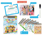 Braintastic Educational Game: English Master (6-99 Years) / Write & Wipe Reusable Activity Sheets/Kids Toy/ Free Puzzle | Grocsy