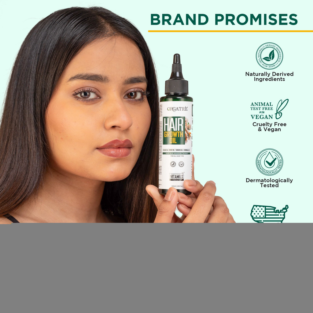 Orgatre Hair Growth Oil With 28 Herbal Oils ??Promotes Hair Growth, Reduces Hair Fall & Dandruff | Grocsy
