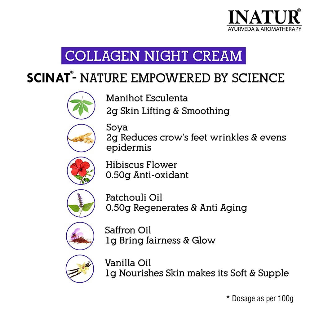 Inatur Collagen Night Cream | Grocsy