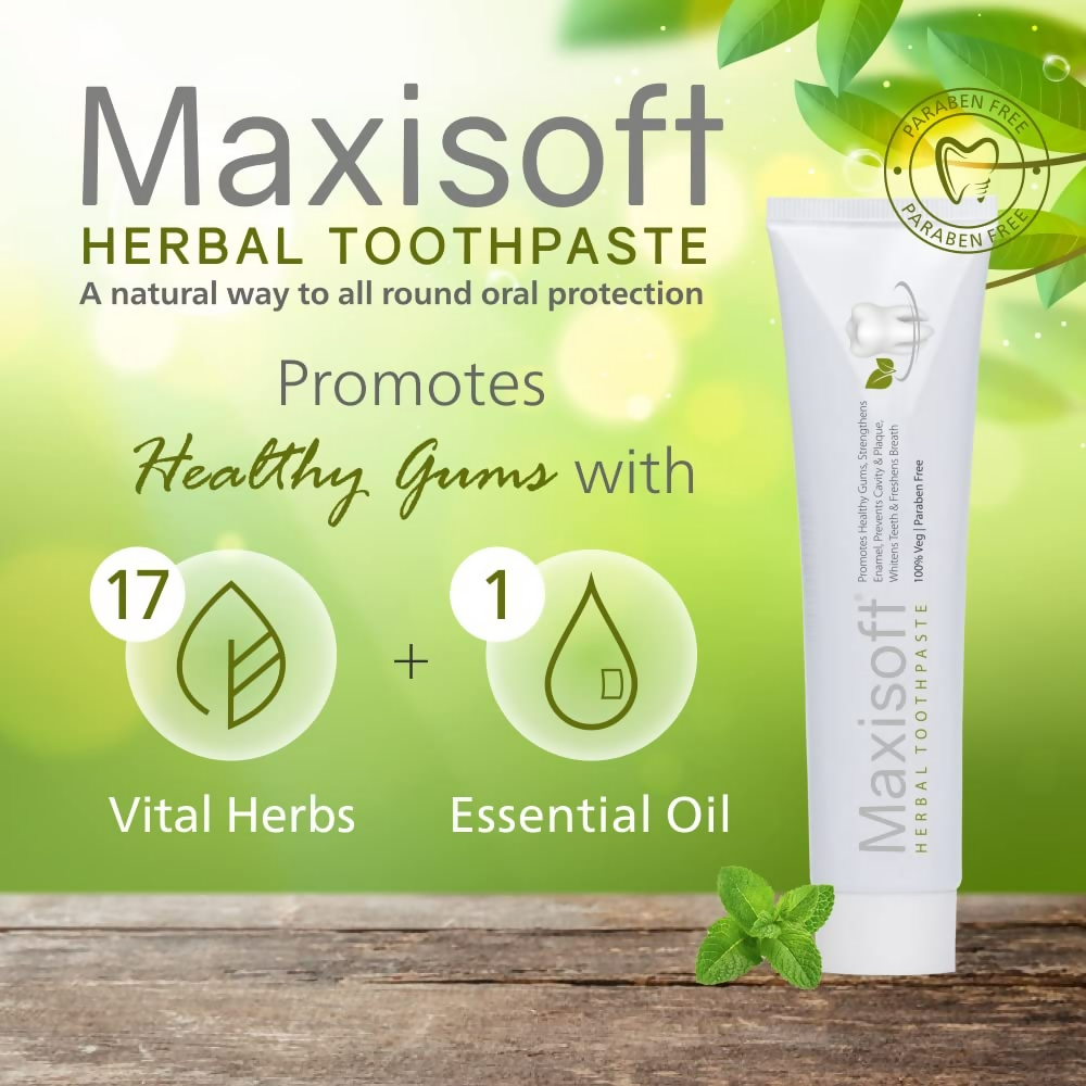 Maxisoft Herbal Healthy Teeth Toothpaste | Grocsy