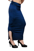 Vamika Navy Blue Cotton Lycra Petticoat | Grocsy