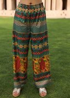 Juniper Women's Green Viscose Rayon Printed Kurta Set | Grocsy