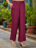 Juniper Plum Ethnic Motif Printed Liva Rayon Kurta Set With Coins | Grocsy