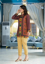 Juniper Multi Ethnic Motif Printed Viscose Tunic For Women | Grocsy