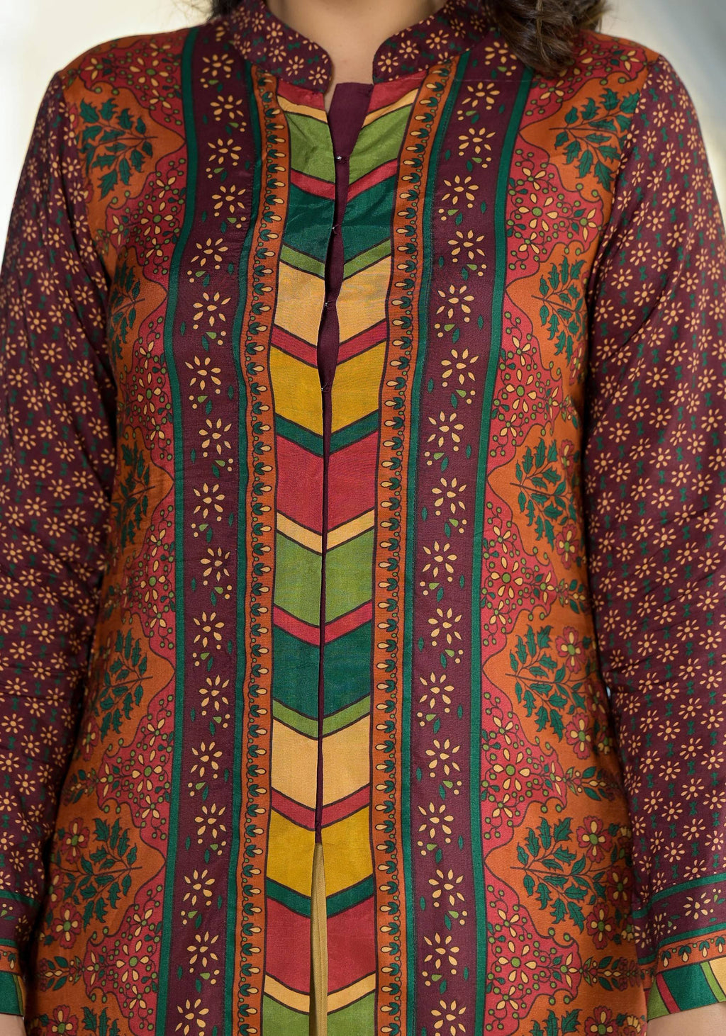 Juniper Multi Ethnic Motif Printed Viscose Tunic For Women | Grocsy