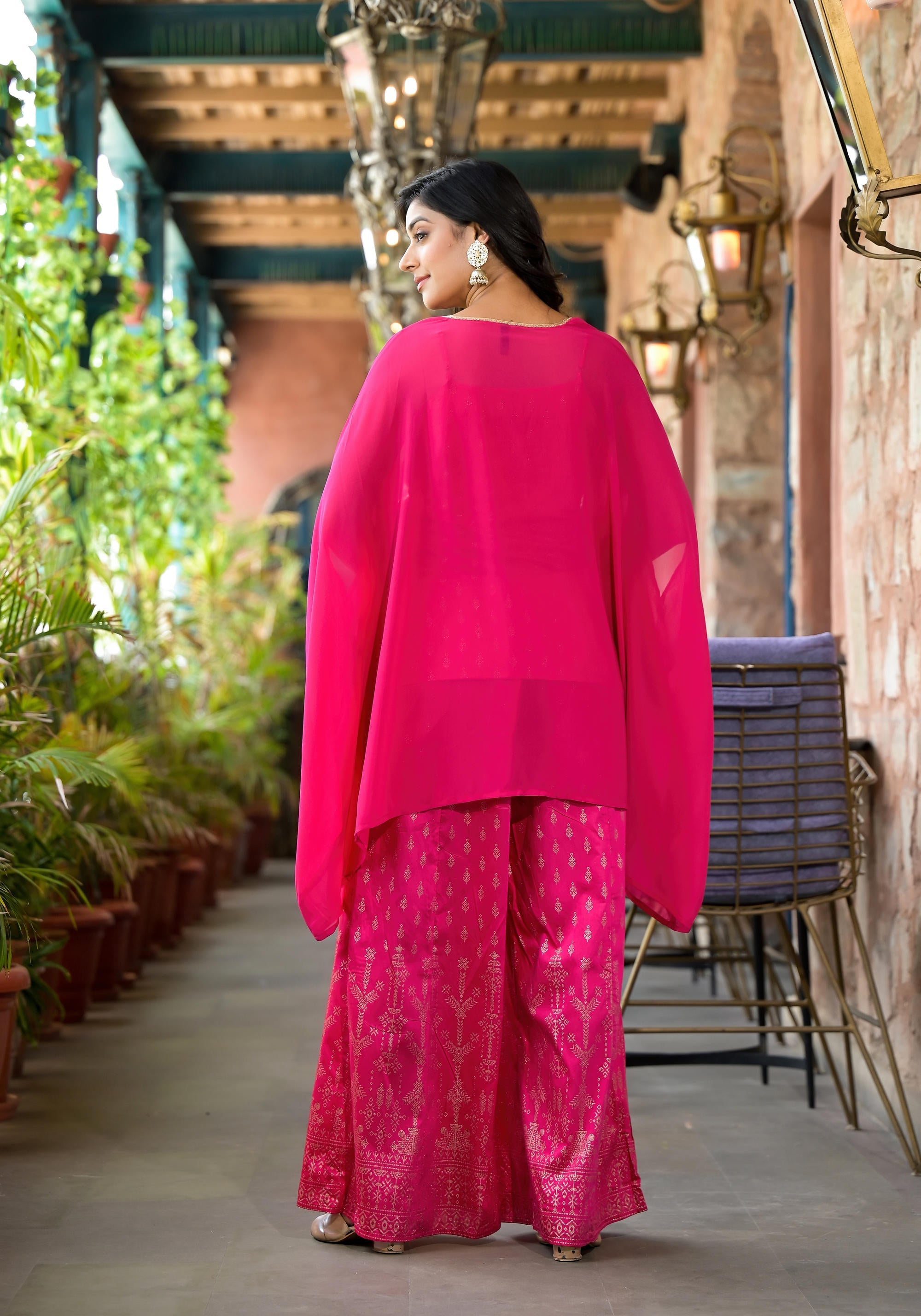 Juniper Women's Pink Polyester Printed Set | Grocsy
