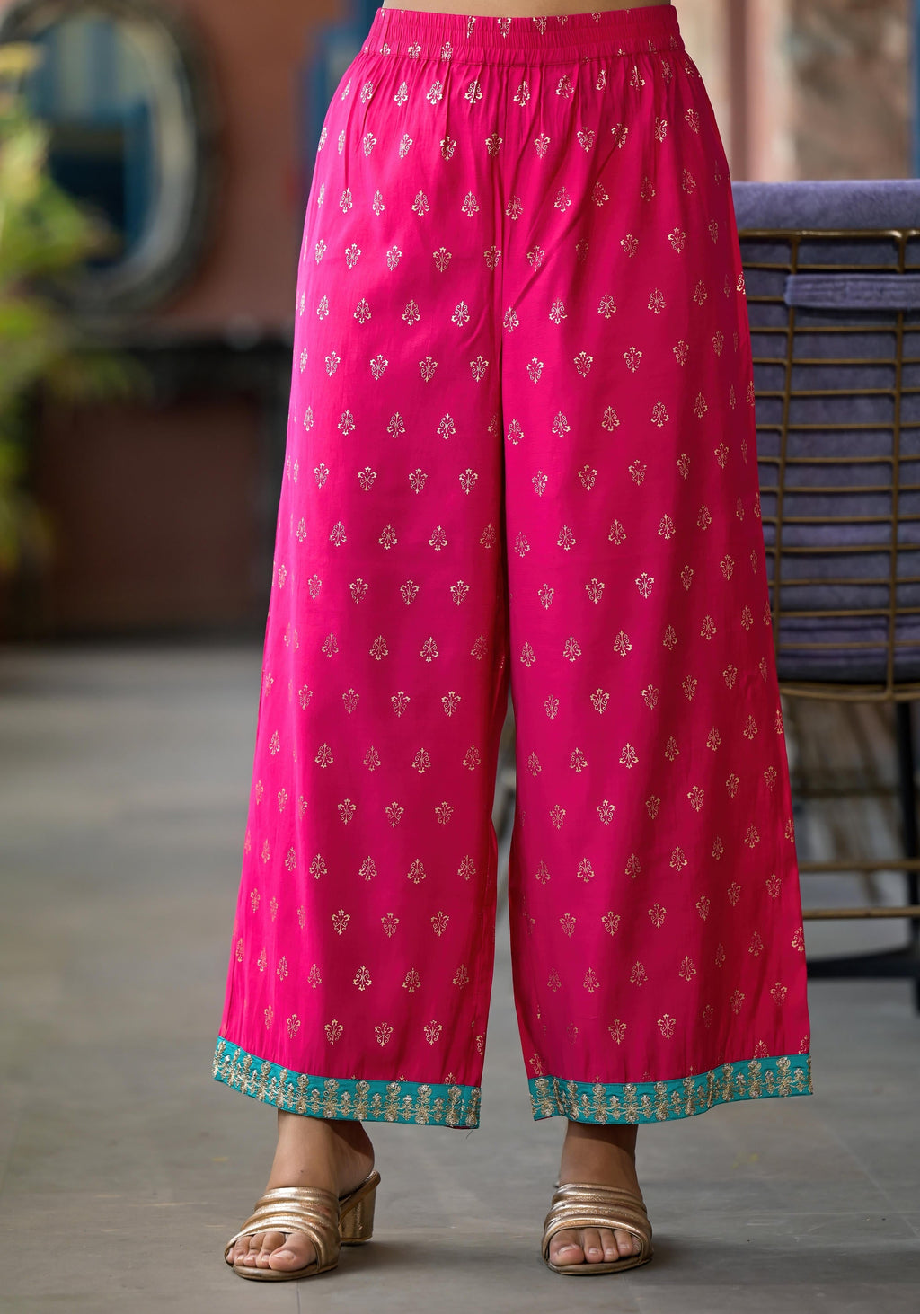 Juniper Women's Pink Polyester Printed Set | Grocsy