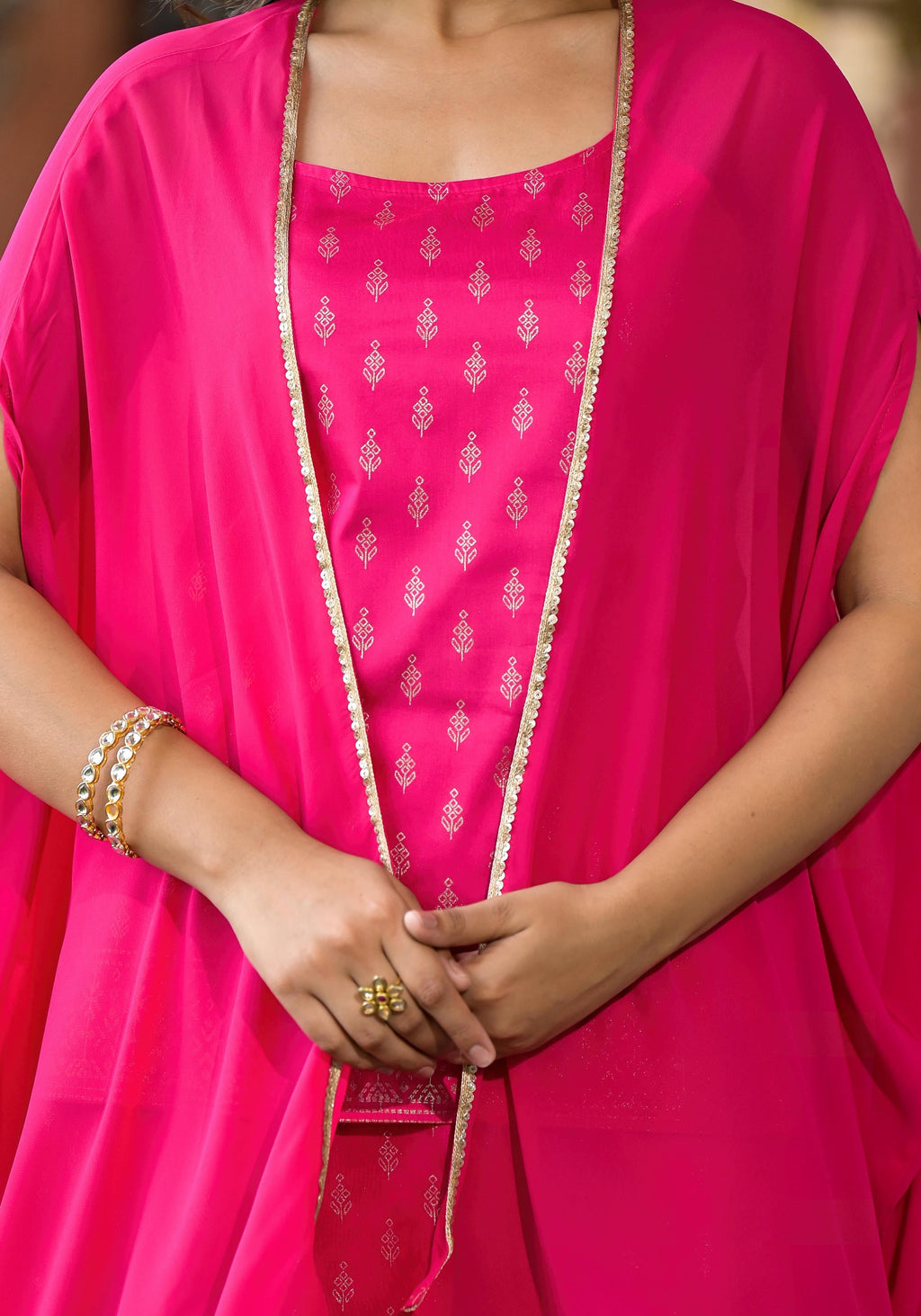 Juniper Women's Pink Polyester Printed Set | Grocsy
