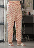 Juniper Women's Pink Floral Printed Rayon Kurta, Pant And Dupatta Set With Mirror & Thread Work | Grocsy