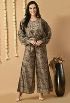 Joban Fashion D.Green Maslin Kurta Set | Grocsy