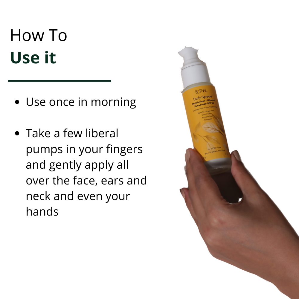 Botnal Daily Spread Moisturiser + Mineral Sunscreen SPF 30 | Grocsy