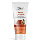Globus Naturals Kesar Chandan Skin Lightening & Tan Removal Face wash, Suitable For All Skin Types | Grocsy