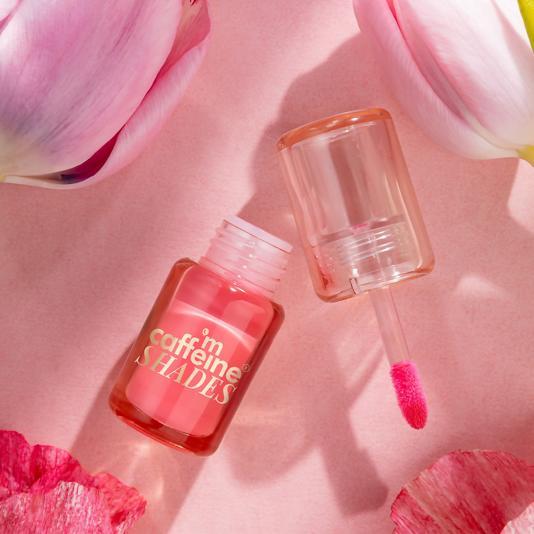 mCaffeine Shades Lip & Cheek Glow Tint Longlasting, Blendable, Dewy Finish - Tulip | Grocsy