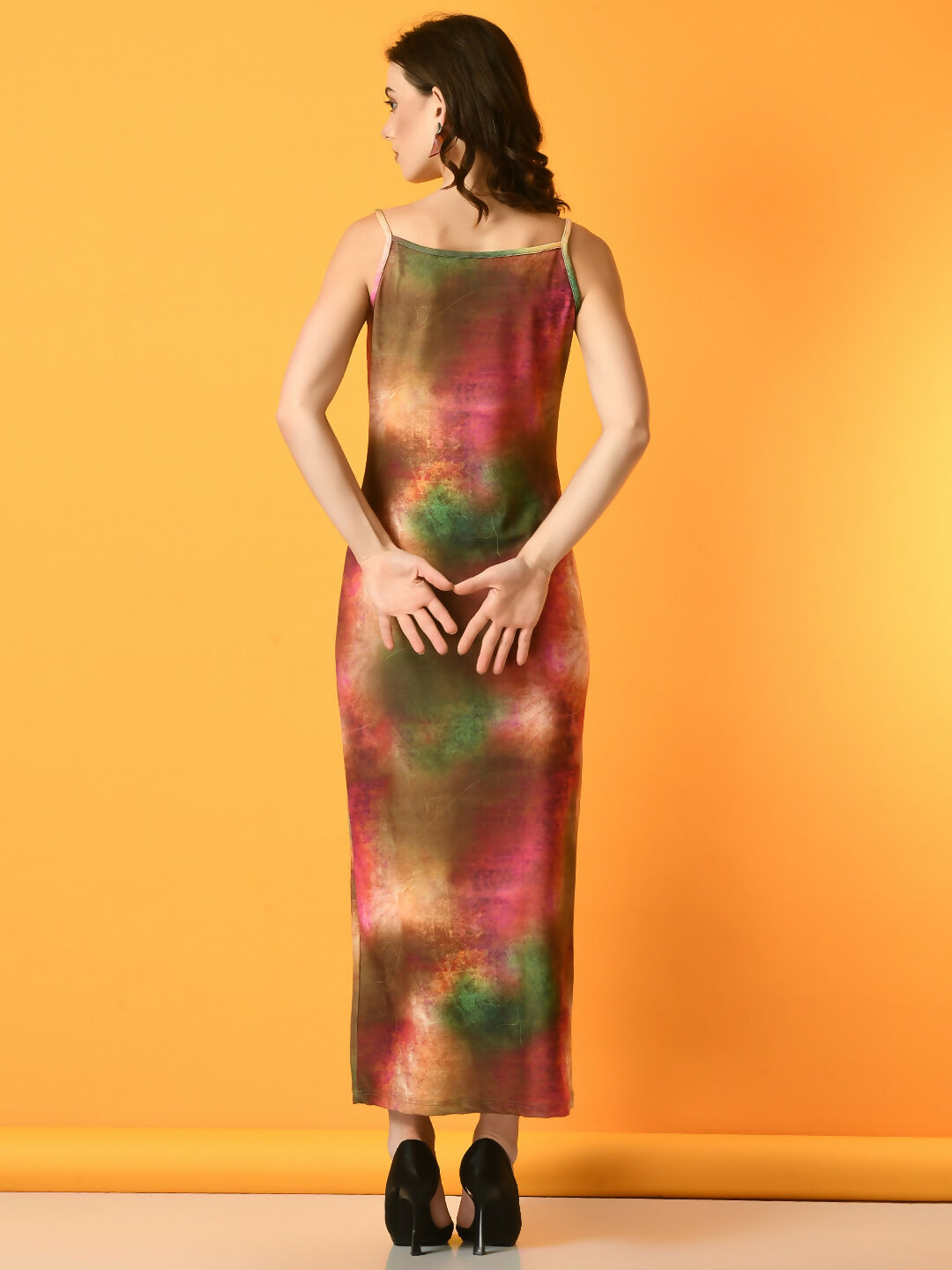 Myshka Women's Multi Printed Party Dress | Grocsy