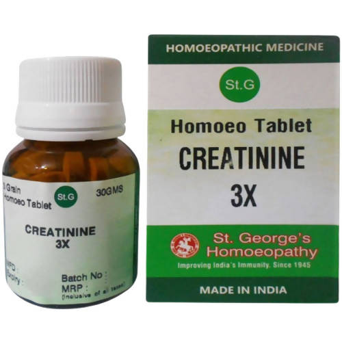 St. George's Homeopathy Creatinine 3X Tablets | Grocsy