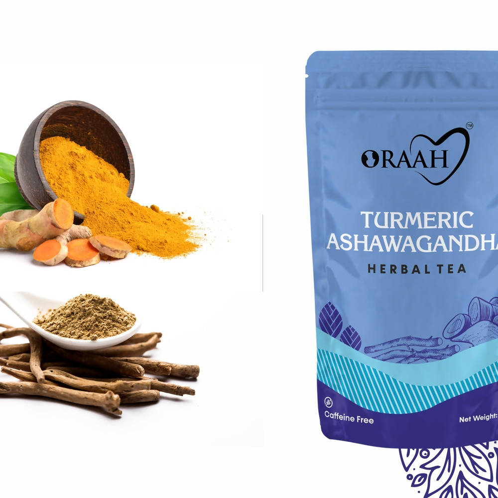 Oraah Turmeric Ashwagandha Herbal Tea | Grocsy