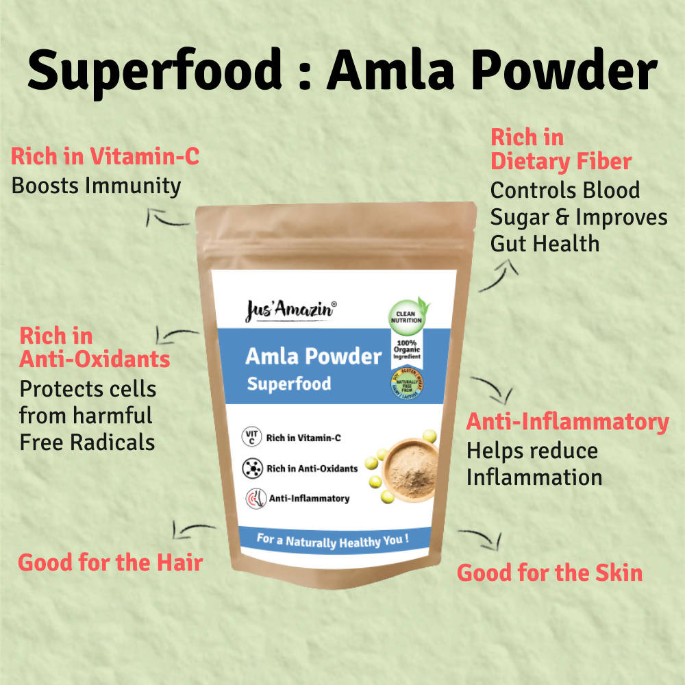 Jus Amazin Amla Powder Superfood | Grocsy