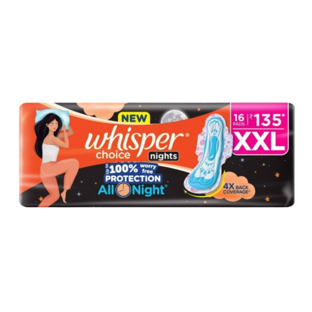Whisper Ultra Overnight Sanitary Pad - XXL Plus | Grocsy