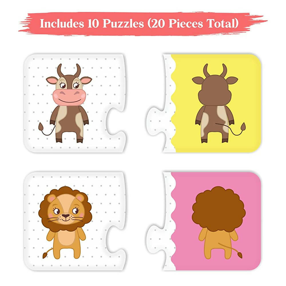 Webby Front Back 2 Piece Learning Pack Jigsaw Puzzle for Kids | Grocsy