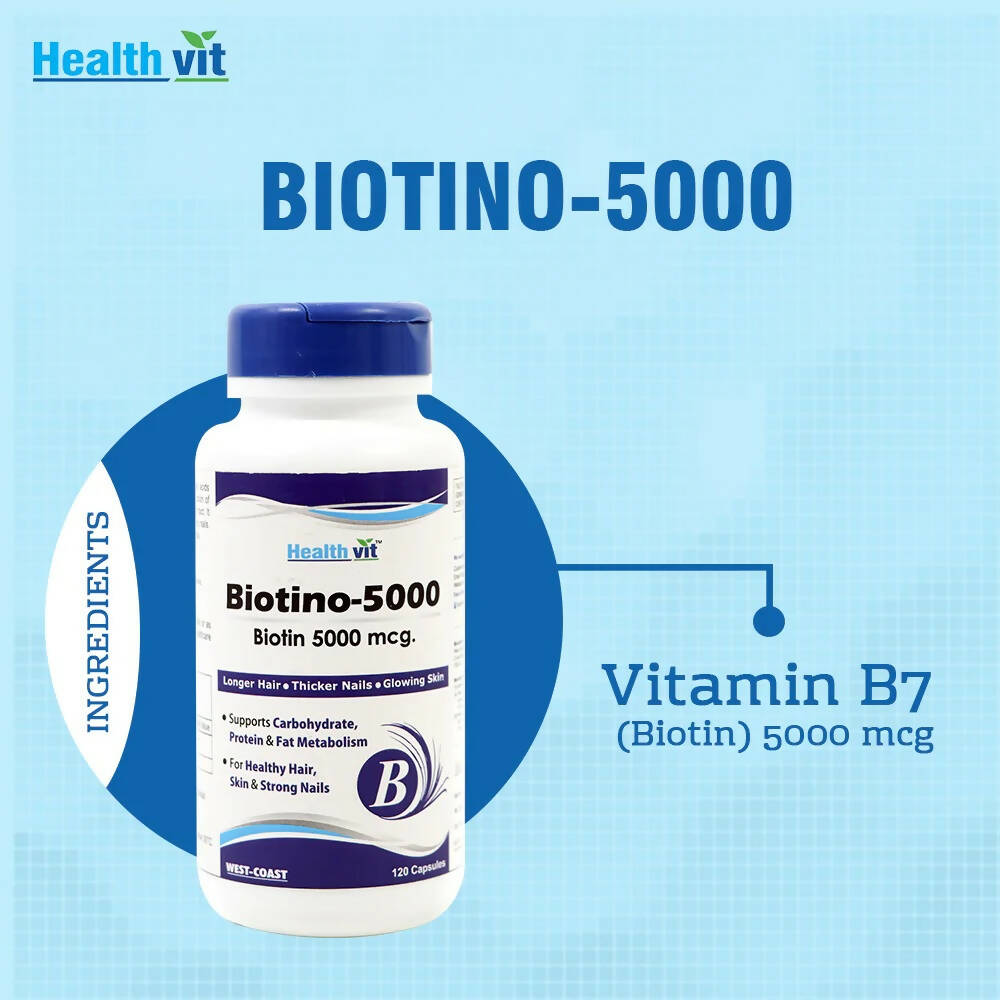 Healthvit Biotino-5000 Capsules | Grocsy