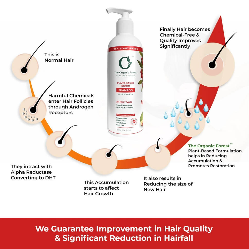 The Organic Forest Plant-Based Biotin Shampoo | Grocsy