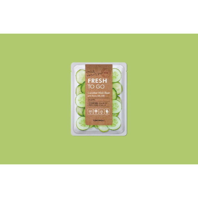 Tonymoly Fresh To Go Cucumber Mask Sheet Calming - Korean Skincare | Grocsy
