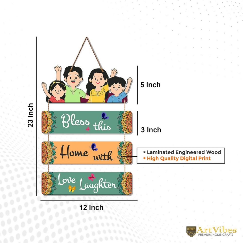 Artvibes Home Quote Wooden Wall Hangings Decor For Home | Grocsy