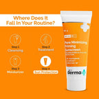 The Derma Co Pore Minimizing Priming Sunscreen With SPF 50 | Grocsy