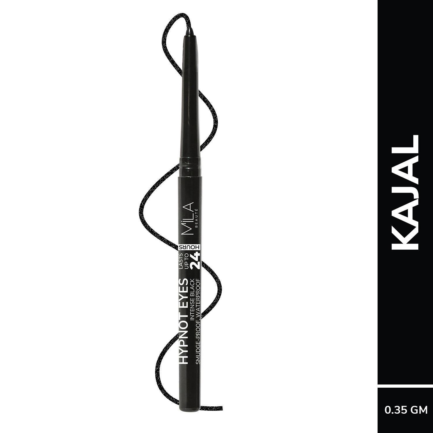 Mila Beaute Hypnoteyes Waterproof & Smudge-Proof 24Hrs Kajal | Grocsy