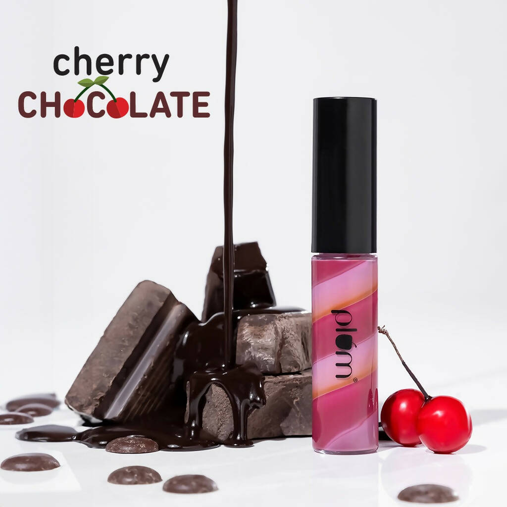 Plum Soft Swirl Lip Gloss 3 Shades In 1 & 122 Cherry Chocolate | Grocsy