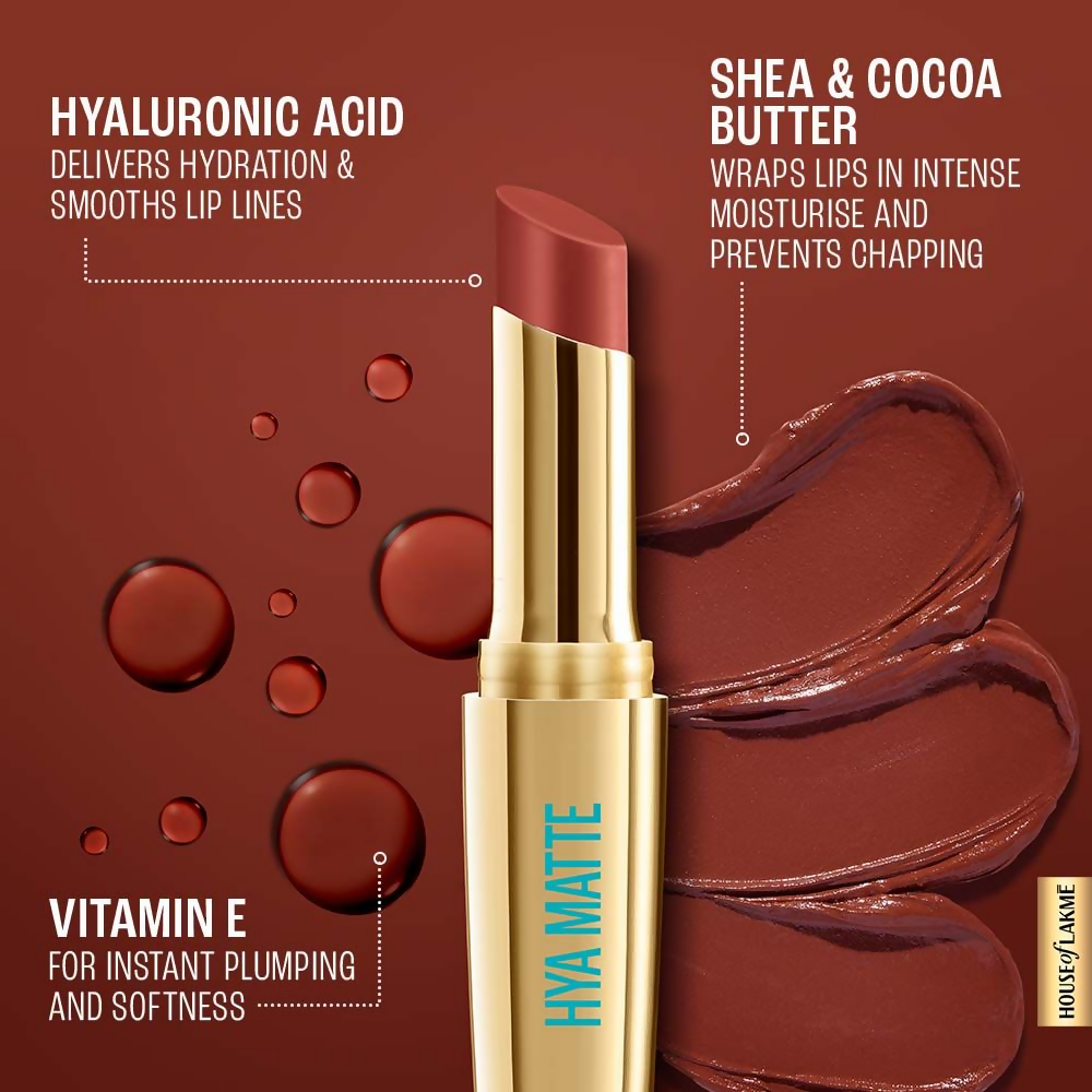 Lakme 9to5 Hya Matte Lipstick - Bold Berry | Grocsy