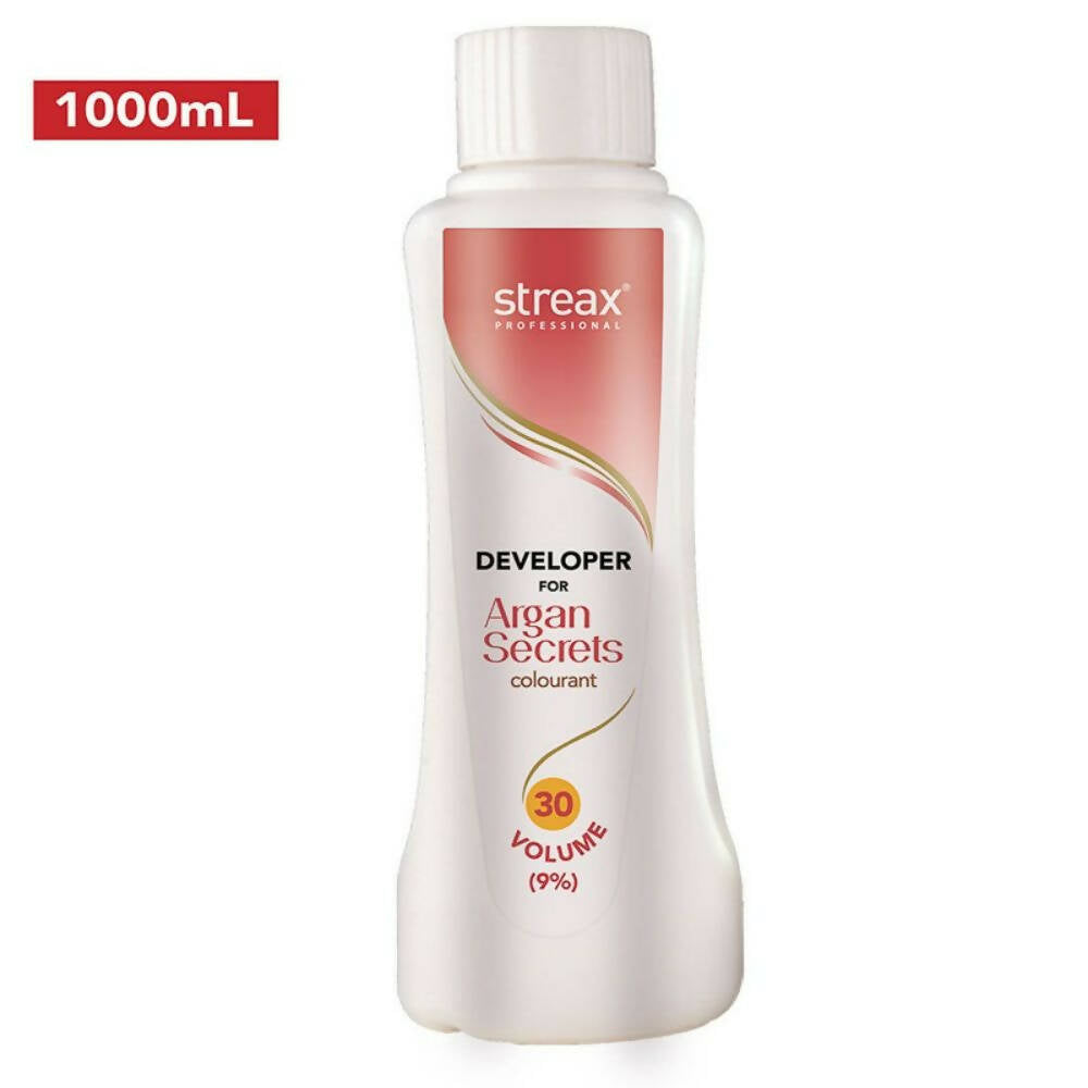 Streax Professional Developer for Argan Secrets Colourant - 30 Volume 9% | Grocsy