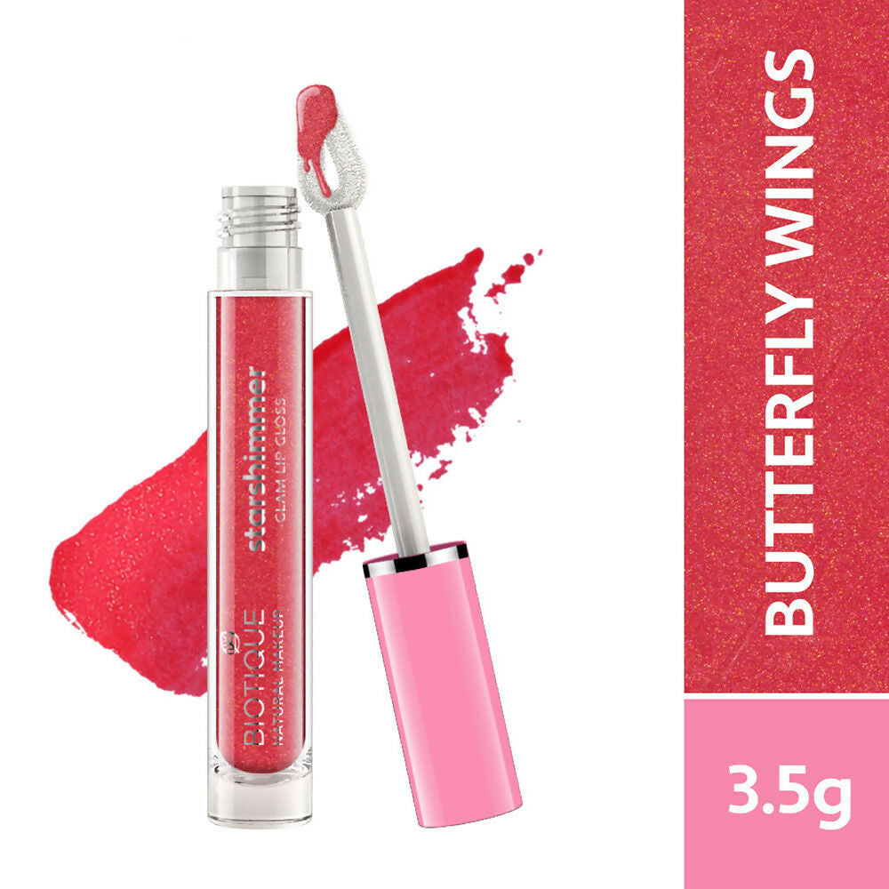 Biotique Starshimmer Glam Lip Gloss - Butterfly Wings | Grocsy