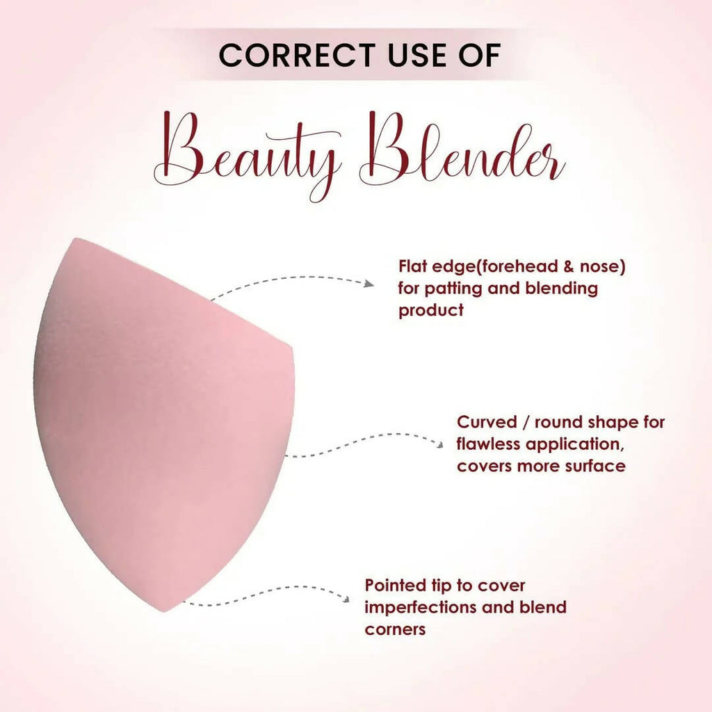 FLiCKA Beauty Blender with Case Pink (Makeup Sponge) | Grocsy