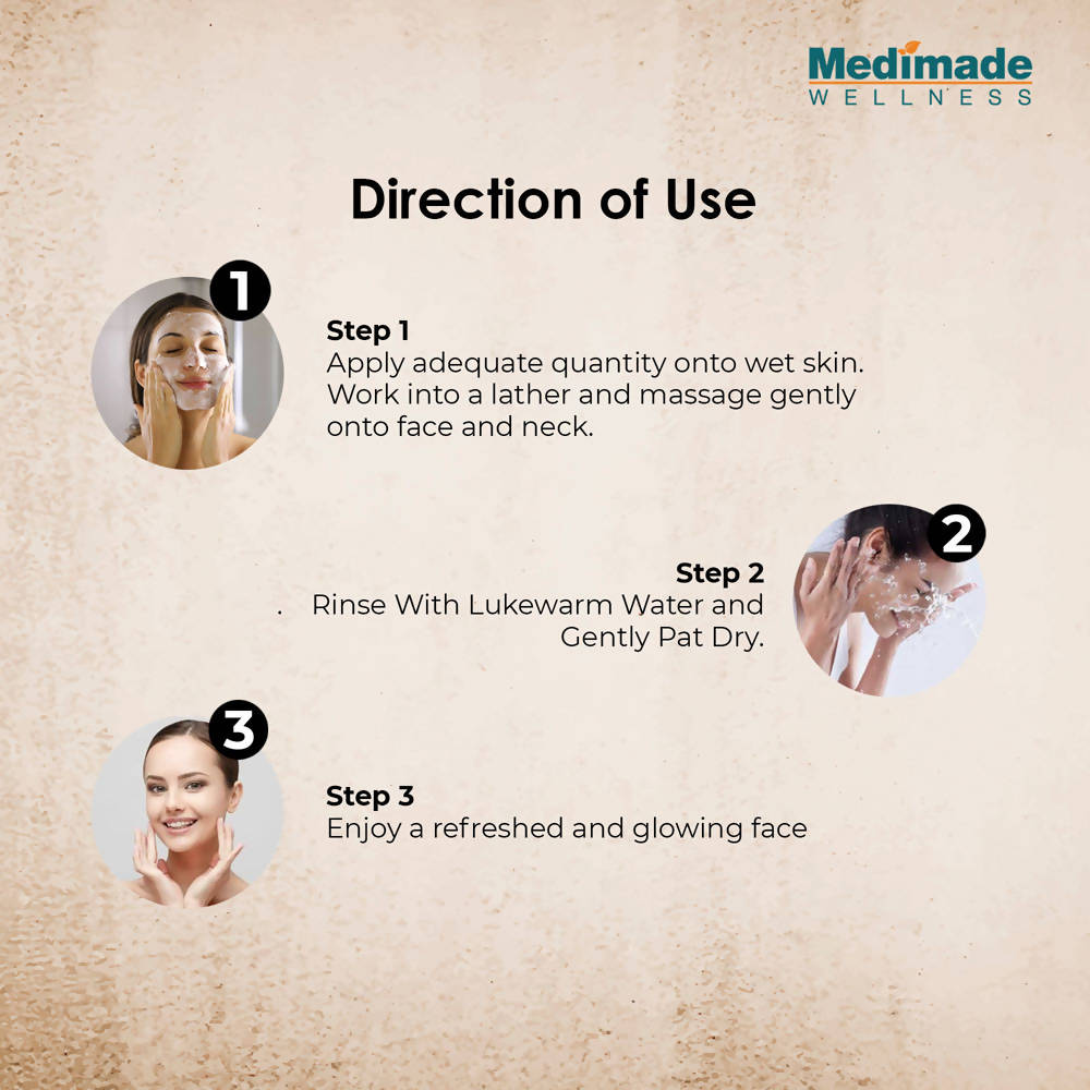 Medimade Wellness Hyaluronic Acid & Licorice Face Wash | Grocsy
