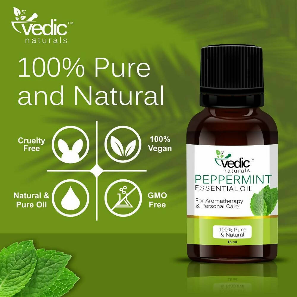 Vedic Naturals Peppermint Essential Oil | Grocsy