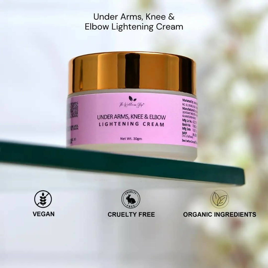 The Wellness Shop Under Arms, Knee and Elbow Lightening Cream | Grocsy