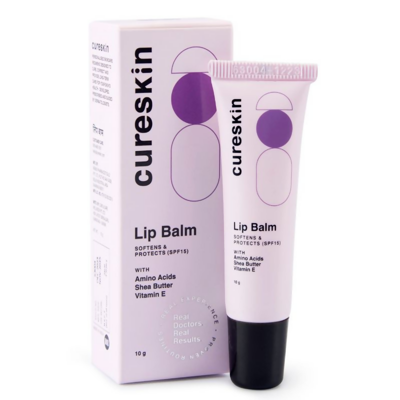Cureskin Lip Balm With SPF 15 Amino Acids, Shea Butter & Vitamin E | Grocsy
