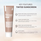 Skinaa Tinted Sunscreen SPF 50 PA+++ UVA & UVB Protection | Grocsy