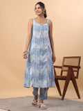 Janasya Blue Cambric Ethnic Motifs Set | Grocsy
