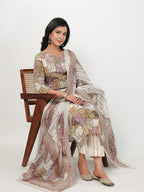 Janasya Regular Cambric Multicolour mix match Notch Neck Set | Grocsy