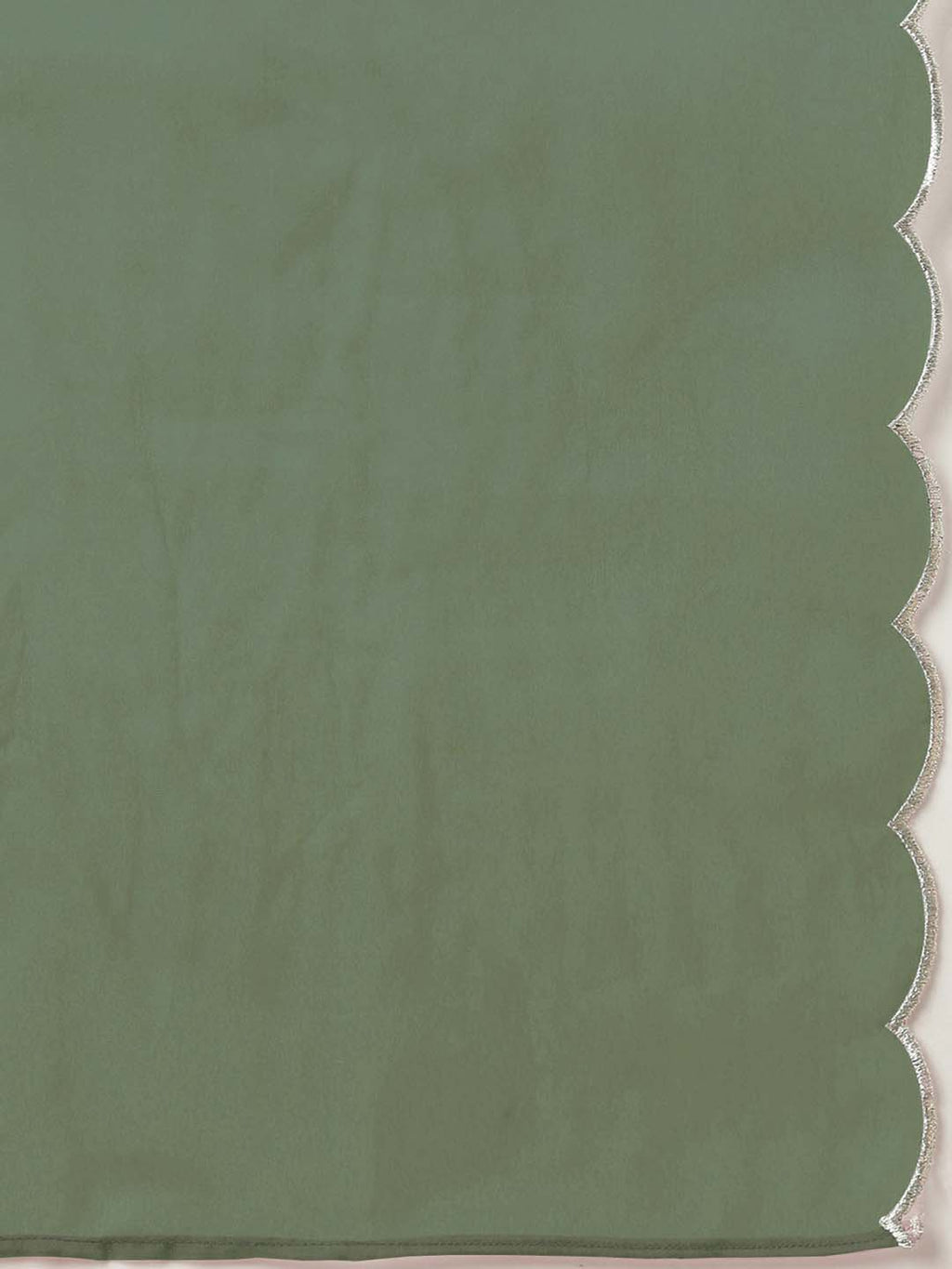 Janasya Regular Chinnon Green Ethnic Motifs V-Neck Kurta,Bottom & Dupatta | Grocsy