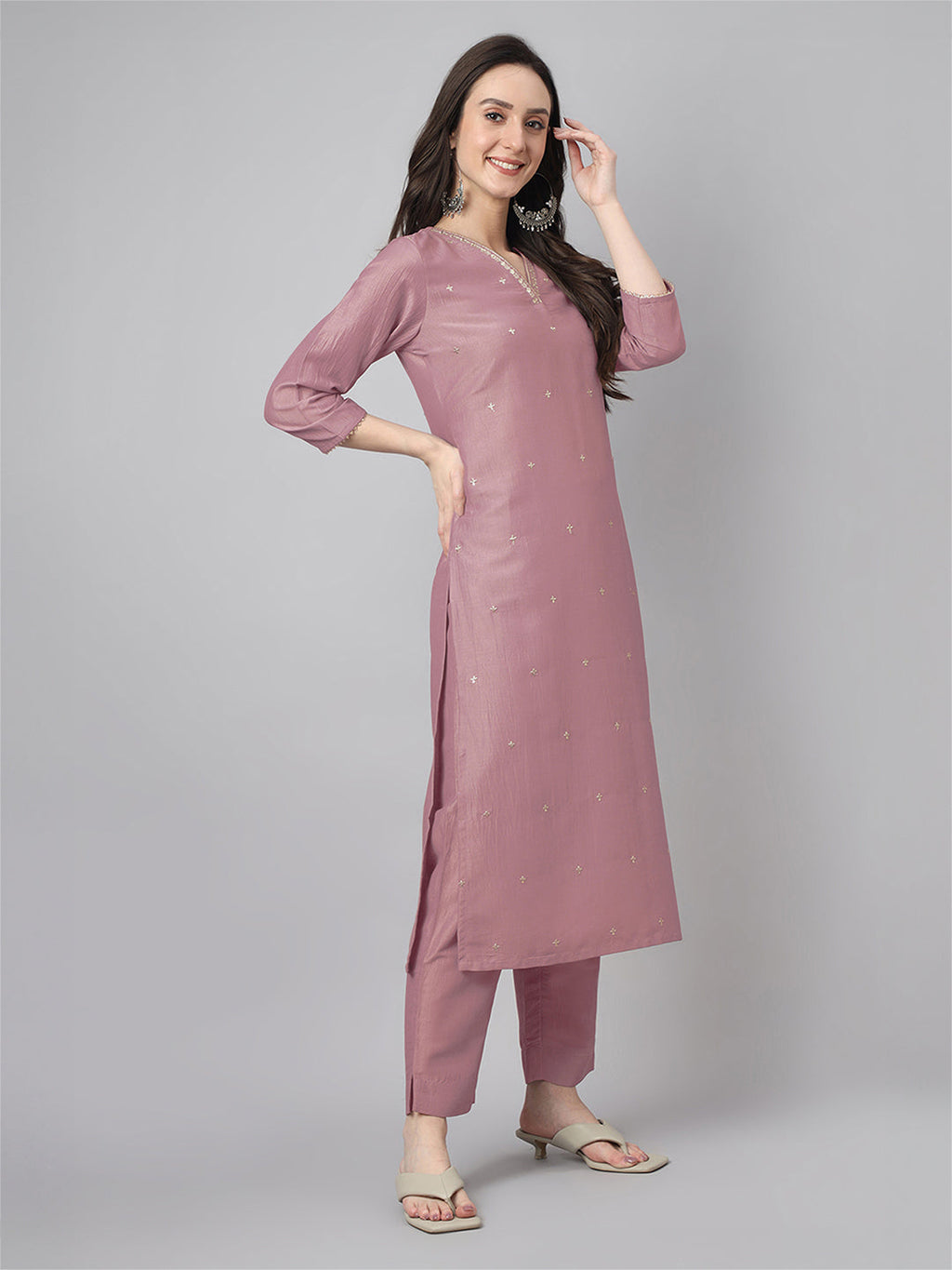 Janasya Bright Regular Kurta Set | Grocsy