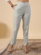 Janasya Bright Cotton Floral Straight Kurta Set | Grocsy