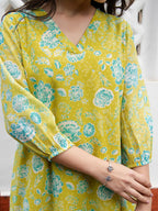 Janasya From Style Master Georgette Floral Regular Tunic | Grocsy