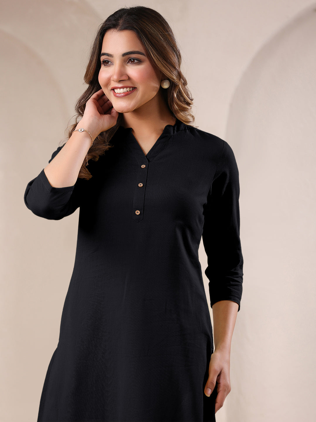 Janasya Light Cotton Solid Straight Kurta | Grocsy