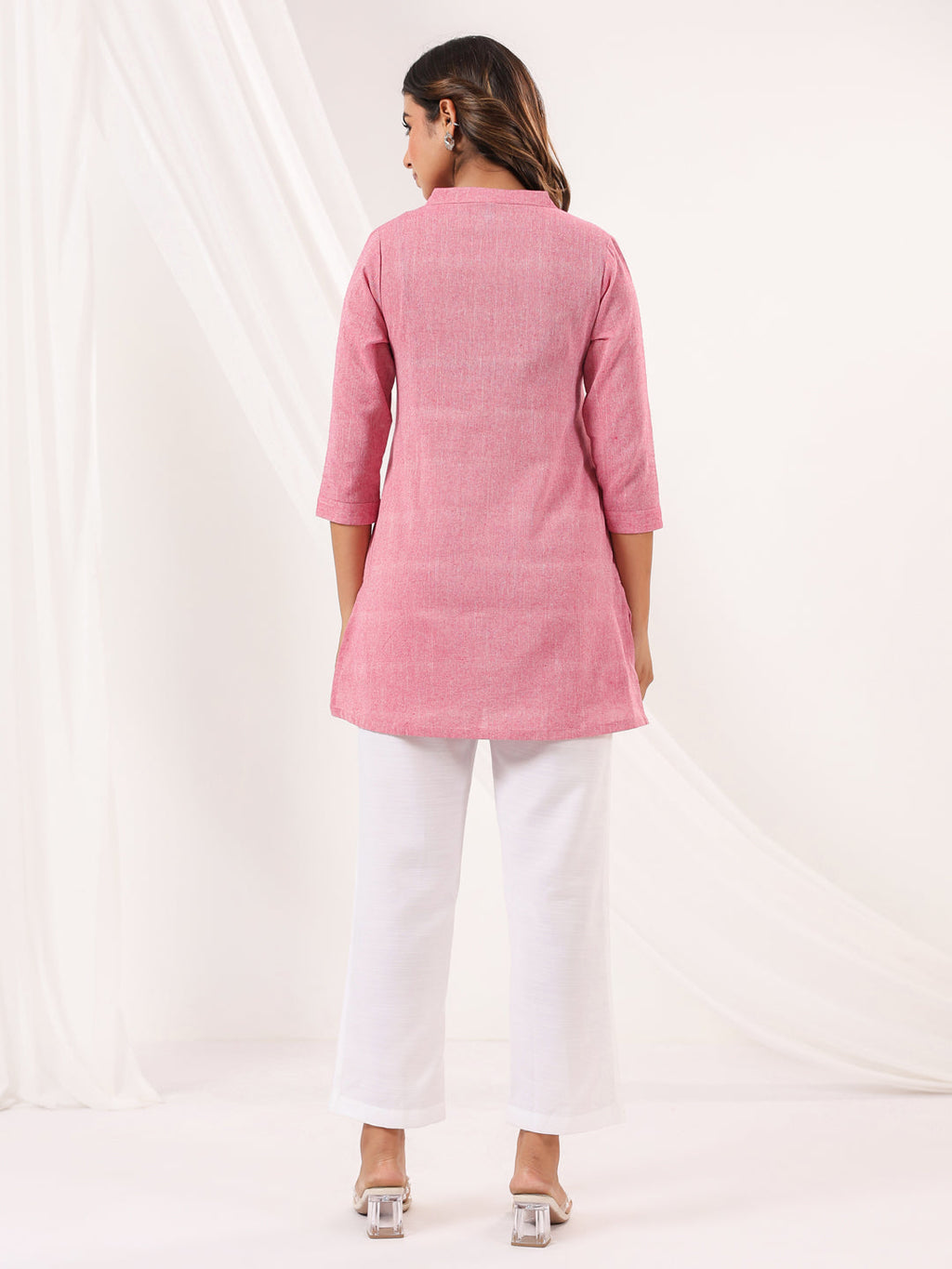 Janasya Light Cotton Solid Straight Kurta | Grocsy