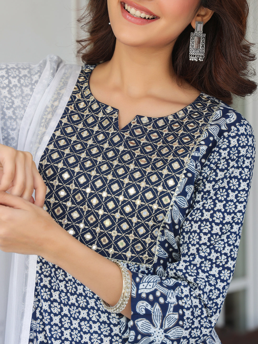 Janasya Dark Rayon Floral A-Line Kurta Set | Grocsy
