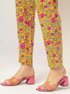 Janasya Bright Cotton Floral Angrakha Kurta Set | Grocsy
